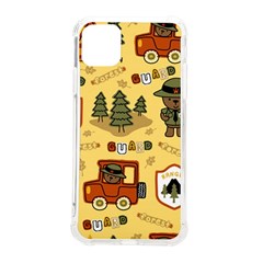 Seamless-pattern-funny-ranger-cartoon Iphone 11 Pro Max 6 5 Inch Tpu Uv Print Case by uniart180623