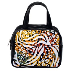 Abstract-geometric-seamless-pattern-with-animal-print Classic Handbag (one Side) by uniart180623