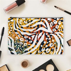 Abstract-geometric-seamless-pattern-with-animal-print Cosmetic Bag (large) by uniart180623