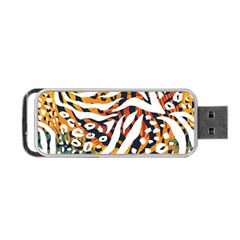 Abstract-geometric-seamless-pattern-with-animal-print Portable Usb Flash (two Sides) by uniart180623