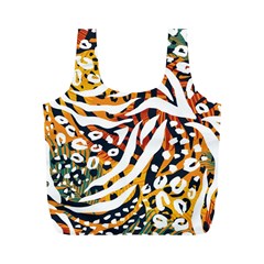 Abstract-geometric-seamless-pattern-with-animal-print Full Print Recycle Bag (m) by uniart180623