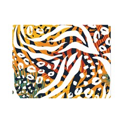 Abstract-geometric-seamless-pattern-with-animal-print Premium Plush Fleece Blanket (mini)