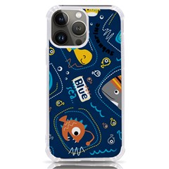 Seamless-pattern-vector-submarine-with-sea-animals-cartoon Iphone 13 Pro Max Tpu Uv Print Case