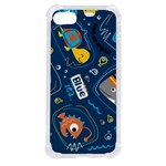 Seamless-pattern-vector-submarine-with-sea-animals-cartoon iPhone SE Front