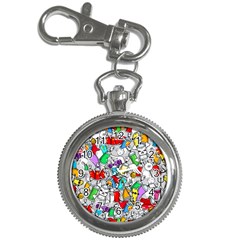 Graffiti-characters-seamless-pattern Key Chain Watches by uniart180623