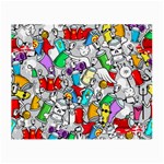 Graffiti-characters-seamless-pattern Small Glasses Cloth (2 Sides) Front