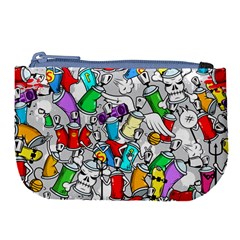 Graffiti-characters-seamless-pattern Large Coin Purse by uniart180623