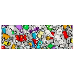 Graffiti-characters-seamless-pattern Banner And Sign 9  X 3  by uniart180623