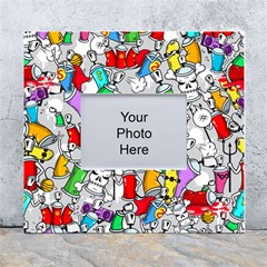 Graffiti-characters-seamless-pattern White Wall Photo Frame 5  X 7  by uniart180623