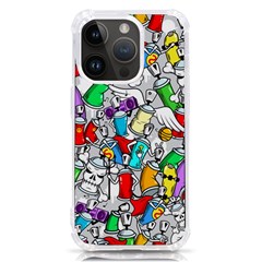 Graffiti-characters-seamless-pattern Iphone 14 Pro Tpu Uv Print Case