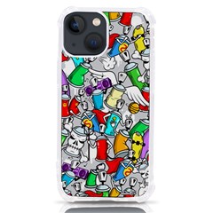 Graffiti-characters-seamless-pattern Iphone 13 Mini Tpu Uv Print Case