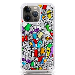 Graffiti-characters-seamless-pattern Iphone 13 Pro Tpu Uv Print Case