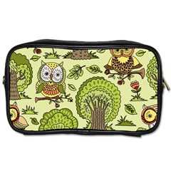 Seamless-pattern-with-trees-owls Toiletries Bag (one Side) by uniart180623