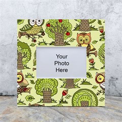 Seamless-pattern-with-trees-owls White Box Photo Frame 4  X 6  by uniart180623