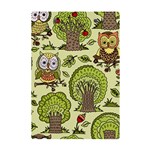 Seamless-pattern-with-trees-owls A5 Acrylic Clipboard Back