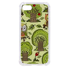 Seamless-pattern-with-trees-owls Iphone Se by uniart180623