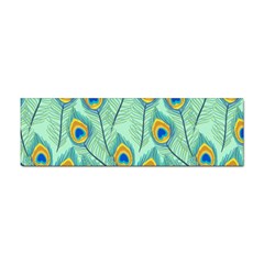 Lovely-peacock-feather-pattern-with-flat-design Sticker (bumper) by uniart180623