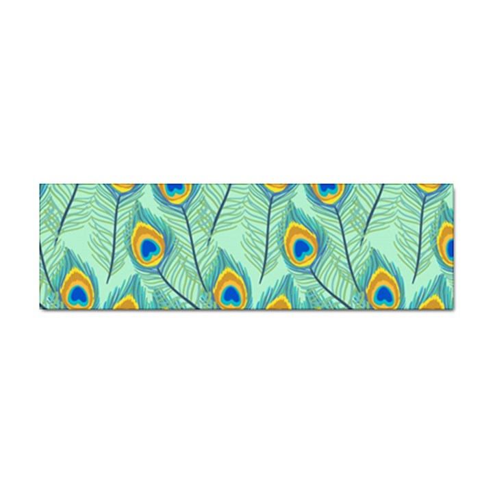 Lovely-peacock-feather-pattern-with-flat-design Sticker (Bumper)