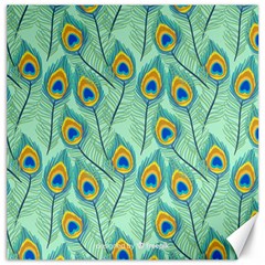 Lovely-peacock-feather-pattern-with-flat-design Canvas 20  X 20  by uniart180623