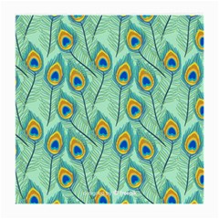 Lovely-peacock-feather-pattern-with-flat-design Medium Glasses Cloth (2 Sides) by uniart180623