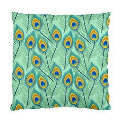 Lovely-peacock-feather-pattern-with-flat-design Standard Cushion Case (one Side) by uniart180623