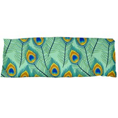 Lovely-peacock-feather-pattern-with-flat-design Body Pillow Case Dakimakura (two Sides) by uniart180623