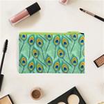 Lovely-peacock-feather-pattern-with-flat-design Cosmetic Bag (XS) Back