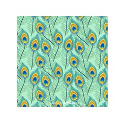 Lovely-peacock-feather-pattern-with-flat-design Square Satin Scarf (30  X 30 ) by uniart180623