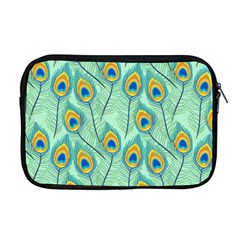 Lovely-peacock-feather-pattern-with-flat-design Apple Macbook Pro 17  Zipper Case by uniart180623