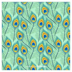 Lovely-peacock-feather-pattern-with-flat-design Lightweight Scarf  by uniart180623