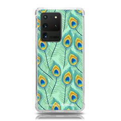 Lovely-peacock-feather-pattern-with-flat-design Samsung Galaxy S20 Ultra 6 9 Inch Tpu Uv Case by uniart180623