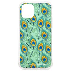 Lovely-peacock-feather-pattern-with-flat-design Iphone 12/12 Pro Tpu Uv Print Case by uniart180623