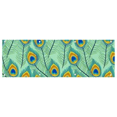 Lovely-peacock-feather-pattern-with-flat-design Banner And Sign 9  X 3  by uniart180623