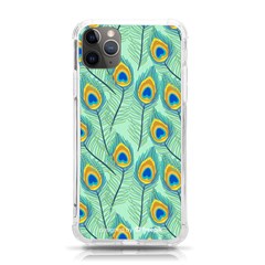 Lovely-peacock-feather-pattern-with-flat-design Iphone 11 Pro Max 6 5 Inch Tpu Uv Print Case by uniart180623