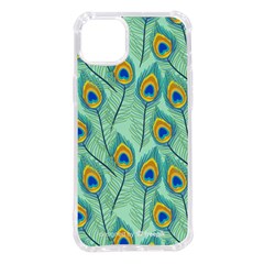 Lovely-peacock-feather-pattern-with-flat-design Iphone 14 Plus Tpu Uv Print Case by uniart180623