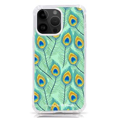 Lovely-peacock-feather-pattern-with-flat-design Iphone 14 Pro Max Tpu Uv Print Case