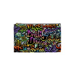 Graffiti-word-seamless-pattern Cosmetic Bag (small) by uniart180623