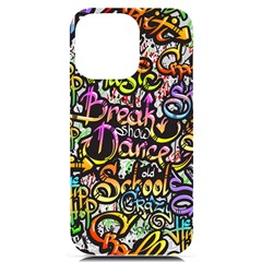 Graffiti-word-seamless-pattern Iphone 14 Pro Max Black Uv Print Case