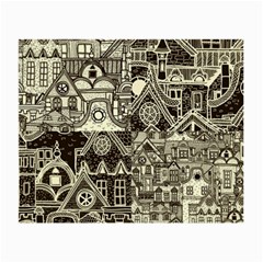 Four-hand-drawn-city-patterns Small Glasses Cloth by uniart180623