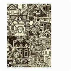 Four-hand-drawn-city-patterns Small Garden Flag (two Sides) by uniart180623