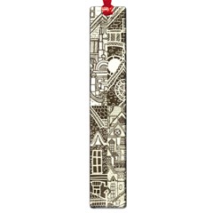 Four-hand-drawn-city-patterns Large Book Marks by uniart180623