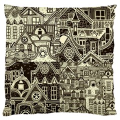 Four-hand-drawn-city-patterns Standard Premium Plush Fleece Cushion Case (one Side) by uniart180623