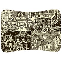 Four-hand-drawn-city-patterns Velour Seat Head Rest Cushion by uniart180623