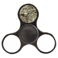 Four-hand-drawn-city-patterns Finger Spinner by uniart180623