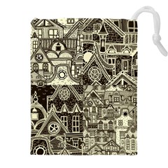 Four-hand-drawn-city-patterns Drawstring Pouch (4xl) by uniart180623