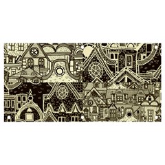 Four-hand-drawn-city-patterns Banner And Sign 4  X 2  by uniart180623