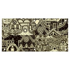 Four-hand-drawn-city-patterns Banner And Sign 6  X 3  by uniart180623