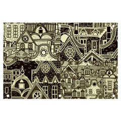 Four-hand-drawn-city-patterns Banner And Sign 6  X 4  by uniart180623