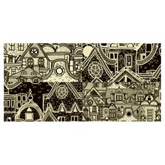 Four-hand-drawn-city-patterns Banner And Sign 8  X 4  by uniart180623