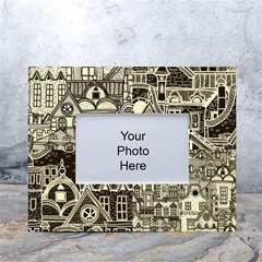 Four-hand-drawn-city-patterns White Tabletop Photo Frame 4 x6  by uniart180623